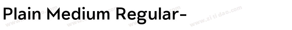 Plain Medium Regular字体转换